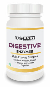 Us Kart Digestive Enzymes Capsule 100% Vegetarian | 90 Capsules, 150gm 0.3lbs