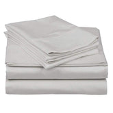 100% Microfiber Double Bedsheet With 2 Pillow Cover - 90 X 100 Inches, Light Grey | Luxury & Durability | Lightweight Fabric Suitable For Warmer Seasons & Less Chilly Nights