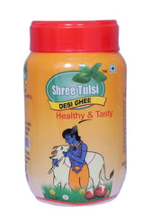 100% Pure Desi Ghee By Shree Tulsi | Good Source Of Energy & Nutrients Healthy Desi Ghee With Rich Aroma Perfect For Taste | (1 Litr) 33.8 Ounce | Jar Pack
