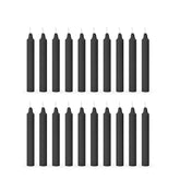 BLACK ESPECIALLY MEANT FOR HEALING, CHAKRAS, RITUAL STICK CANDLES SET OF 20