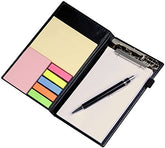 Note Pad Memo Book With Sticky Notes & Clip Holder With Pen For Gifting