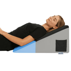 Wedge Memory Foam Pillow, Back Support Pillow For Bed, Grey & Black Gel | Acid Reflux, Snoring, Gerd, Leg Elevation, Pregnancy Support For Sitting & Sleeping | Adjustable Wedge Pillow