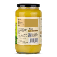 Organic Natural A2 Desi Cow Ghee By God Choice Organic Farms | High In Protein Fiber Healthy Desi Ghee For Enhances Brain Function | (1 Litr) 33.8 Ounce | Jar Pack