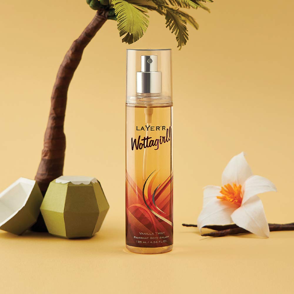 Layer'r Wottagirl Secret Crush + Vanilla Twist Fragrant Body Splash Each 135ml 4.56 Fl.oz. | For Women Layer'r Wottagirl Secret Crush + Vanilla Twist Fragrant Body Splash Each 135ml 4.56 Fl.oz. | For Women