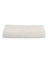 Spaces 100% Cotton Large Size Bath Towel 450 Gsm | Super Absorbent, Quick Dry, Ultra Soft Bath Towel | Dobby Solid Design (White Sand)