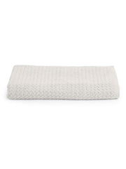 Spaces 100% Cotton Large Size Bath Towel 450 Gsm | Super Absorbent, Quick Dry, Ultra Soft Bath Towel | Dobby Solid Design (White Sand)