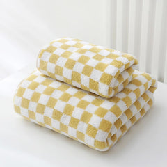 Homecloud Ultra Soft Bath & Face Towel 400 Gsm | 3x Softer Than Cotton Towels Highly Absorbent & Ultra Fast Dry Perfect For Home, Pool, Spa & Gym | Set Of 2 (Yellow)