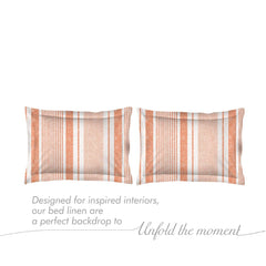 100% Cotton King Size Double Bedsheet Set With 2 Pillow Covers - 101 X 108 Inches, Peach | Good For Villas, Resorts, Guest Houses, & Daily Home Use