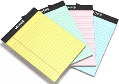 Writeup Pad For Office, Notes Writing, Premium, A5 Paper Ruled Note Pad 100 Pages (Multi) 6pcs