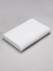Spaces 100% Cotton Large Bath Towel 400 Gsm | For Men & Women Super Absorbent, Quick Dry, Ultra Soft Dobby Solid Design Towels Large Size (White)