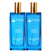 Sabates Spring Eau De Parfum Each 20ml 0.6 Fl.oz. Combo Of 2 | Instant Freshness, Anytime / Anywhere | For Women