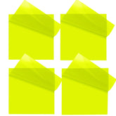 Transparent Self-Adhesive Sticky Notes, Waterproof & Writable, Yellow - 3 X 3 Inch, 200 Pcs
