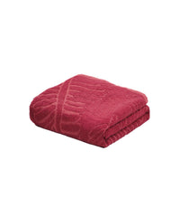 Doctor Towels Alufern Terry Bath Towel Aloe Vera 600 Gsm | Clinically Tested & Proven To Help Reduce Acne Designed For Sensitive Skin Super Soft Large Size Bath Towels (Cherrywood Red)