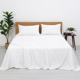 1 Single Microfiber Bedsheet With 1 Pillow Cover - 60 X 90 Inches, White | Perfect For Home, Hostel & Gifting Lightweight, Breathable & Durable