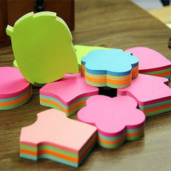 300 Sticky Notes, Shaped Multicolor Self-adhesive Removable Sticky Note | Colorful In Shapes