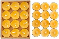 PURE BEES WAX TEALIGHT CANDLE PACK OF 12 | PERFECT FOR GIFT PACK