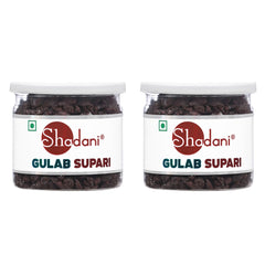 Shadani Gulab Supari (100gm Can), Pack Of 2 | Meetha Paan-Supari Mukhwas | Rose Flavour Betel Nuts Delight