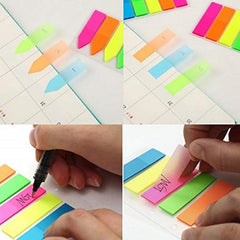 Sticky Notes, Index Tabs Arrow Flags, Text Highlighter, Fluorescent Self Sticky Notes - Pack Of 3