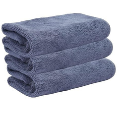 Microfiber Hand Towels 450 Gsm | Soft & Absorbent Face Towels For Bath, Spa, Gym (Gray) - Pack Of 3