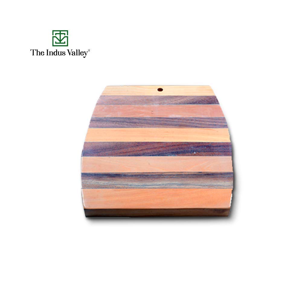 Striped Wooden Chopping & Cutting Board For Chopping Vegetables, Fruits, Meat, Serving Platter - Striped Wooden Rectangle Chopping Board, Brown Striped Wooden Chopping & Cutting Board For Chopping Vegetables, Fruits, Meat, Serving Platter - Striped Wooden Rectangle Chopping Board, Brown
