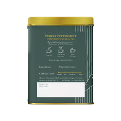 Luxmi Estates Purely Peppermint Herbal Tea 25gm Tin, 0.8 Ounce + Vanilla Spice Chai Black Tea 100gm Tin, 3.5 Ounce | USDA Certified Organic Tea - Caffeine Free Tea For Energy