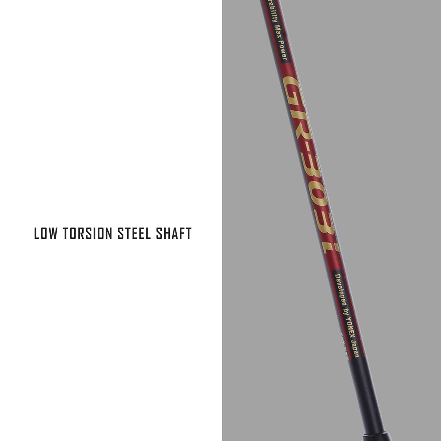 Yonex GR 303I Black Aluminium Badminton Racquet With Full Cover, Colour - Black, Grip Size - 4 1/4 inches Yonex GR 303I Black Aluminium Badminton Racquet With Full Cover, Colour - Black, Grip Size - 4 1/4 inches