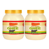 Pure Premium Buffalo Danedar Ghee By Panchamrut | Rich In Nutrients & Delicious Healthy Desi Ghee Good For Calcium | 2 Litre (1 Litr * 2) 67.6 Ounce | Jar Pack