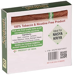 Herbal Filter Dhoompan Cigarette For Quit Smoking - 20 Cigarette Sticks | No Addiction Handmade Herbal Cigarette - Tobacco & Nicotine Free