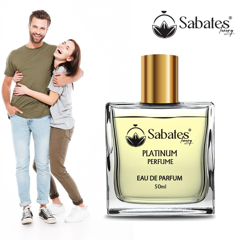 Sabates Platinum Eau De Parfum 50ml 1.6 Fl.oz. | Long Lasting , Intense , Oriental Fragrance For Unisex Sabates Platinum Eau De Parfum 50ml 1.6 Fl.oz. | Long Lasting , Intense , Oriental Fragrance For Unisex
