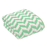 Patpug Coral Microfiber Ultrasoft Comfortable Highly Absorbent Quick Drying Large Bath Towel 350 Gsm (Green)