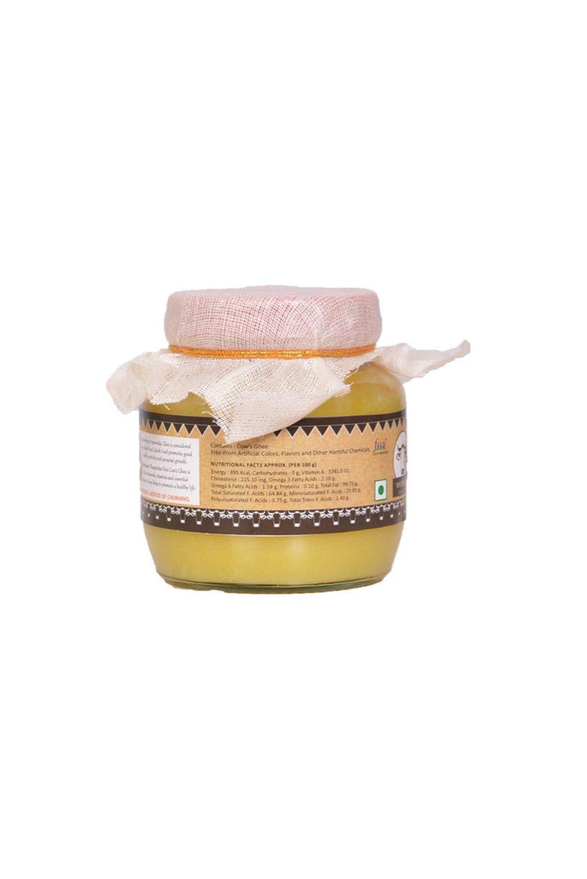 Pure A2 Bilona Desi Cow By Vrindavan | Good Source Of Healthy Desi Cow Ghee Perfect For Heart Health | (250ml) 8.4 Ounce | Box Pack Pure A2 Bilona Desi Cow By Vrindavan | Good Source Of Healthy Desi Cow Ghee Perfect For Heart Health | (250ml) 8.4 Ounce | Box Pack