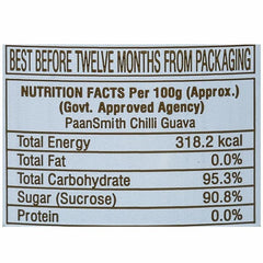 Paansmith Chilli Guava Candies 220gm, | Candies For Kids & Adults | Jar Pack
