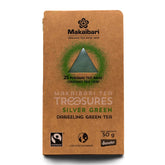 Makaibari Tea Treasures Silver Green Darjeeling Green Tea - 50gm, 1.7 Ounce, 25 Pyramid Tea Bags | USDA Certified Premium Loose Long Leaf Green Tea - Low Caffeine Loose Leaves