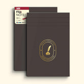 Flip Note A5 Notepad ā Velvet Finish Cover, 80 Sheets Premium Smooth Paper (Chocolate) Pack Of 2