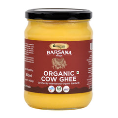 Natural Pure Barsana Magic Cow Ghee By Sanjeevani Organics | Rich In Nutrients & Protein Fiber Healthy Cow Ghee Supports Brain Health | (500ml) 16.9 Ounce | Jar Pack