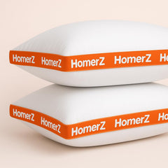 Premium Smart Gusset Pillow, Virgin Fiber, Plush Peach Fabric, Standard Size - 16 X 24 Inch | White Pillow, Breathable, ?Machine Wash, Rectangular Shape, Bed Pillow - Set Of 2
