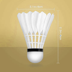 Timing king Badminton Feather Shuttlecock Gold Series For Practice & Tournaments | White , Pack Of 10