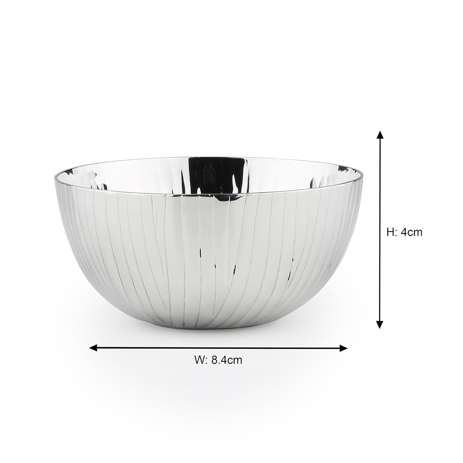 Chrome Stainless Steel Katori Set Of 1 - 125ml, Hammering Series | Corporate Gifting For Diwali - Mirror Polish Premium Bowls Wati | Serve Ware, Dinnerware & Tableware - Hammered Pattern Chrome Stainless Steel Katori Set Of 1 - 125ml, Hammering Series | Corporate Gifting For Diwali - Mirror Polish Premium Bowls Wati | Serve Ware, Dinnerware & Tableware - Hammered Pattern