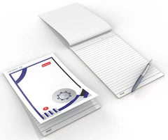 Premium Conference Pad Set - Unruled Writing Notepads (13.5 Cm X 21.14 Cm) Pack Of 30 Pads