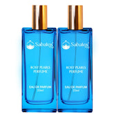 Sabates Rosy Pearls Women Eau De Parfum Each 20ml 0.6 Fl.oz. Combo Of 2 | Suitable For Both Daytime And Nighttime