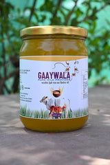 Premium Natural Cow Ghee By Gaaywala | Good Source Of Protein Fiber Healthy Pure Desi Cow Ghee Perfect For Rotis | (500ml) 16.9 Ounce | Jar Pack