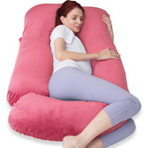 Pregnancy Pillows For Sleeping, Extra Large U Shaped Body Pillow, Pink Color | Maternity Pillow For Pregnant Women | Comfortable Pillow, Soft Pillows, Multipurpose Use - Pack Of 1