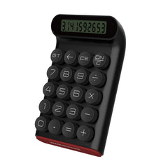 Mechanical Switch Calculator, Handheld For Daily And Basic Office,10 Digit Large LCD Display (Black)