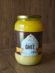 Pure Natural A2 Pure Cow Ghee By Girkesar | Traditionally Made Using Bilona Method Cow Ghee Perfect For Cooking & Daily Use | (1 Litr) 33.8 Ounce | Jar Pack