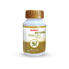 Lama Shallaki Capsule Boswellia Serrata With Pure Natural Extracts Of Shallaki 500mg, Promotes Natural Healing And Helps To Maintain Skin Health | 60 Vegetarian Capsules 100gm 0.2lbs