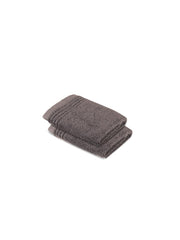 Himeya 100% Cotton Large Size Face Towel 400 Gsm | Face Towel For Men & Women (Natural Grey) - 2 Piece