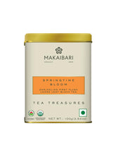 Makaibari Spring Time Bloom First Flush Black Tea - 100gm Tin Caddy, 3.5 Ounce | Darjeeling Loose Leaf Black Tea - USDA Organic Certified Tea | Medium Caffeine - Tea Treasures