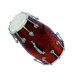 Indian Musical Professional Wooden Dholak With Carry Bag - Instrument Drum Nuts & Bolt | Dholak For Festival, Wedding, Satsang - Very Easy To Tune, Professional Grade Dholak