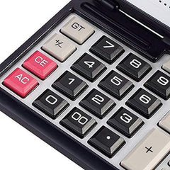 Zennix Presents A 12-digit Large Display Folding Calculator, Equipped With Dual Power Options—solar And Aaa Batteries. Ideal For Business, Office, Or Student Use