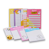 Undated Notepads Daily Planner, To Do List Diary Organizer Cute Stationery Items, Set Of 8